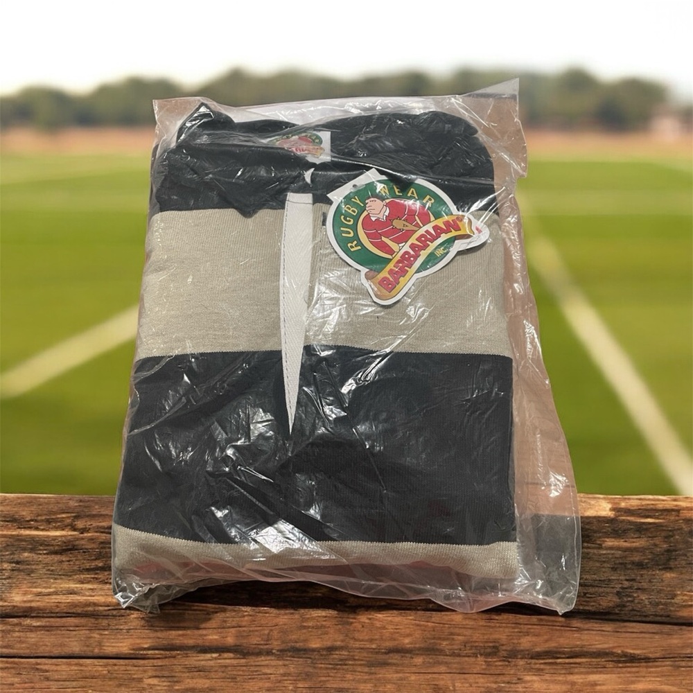 NWT Barbarian Rugby Wear 4in Polo‎ Striped Shirt